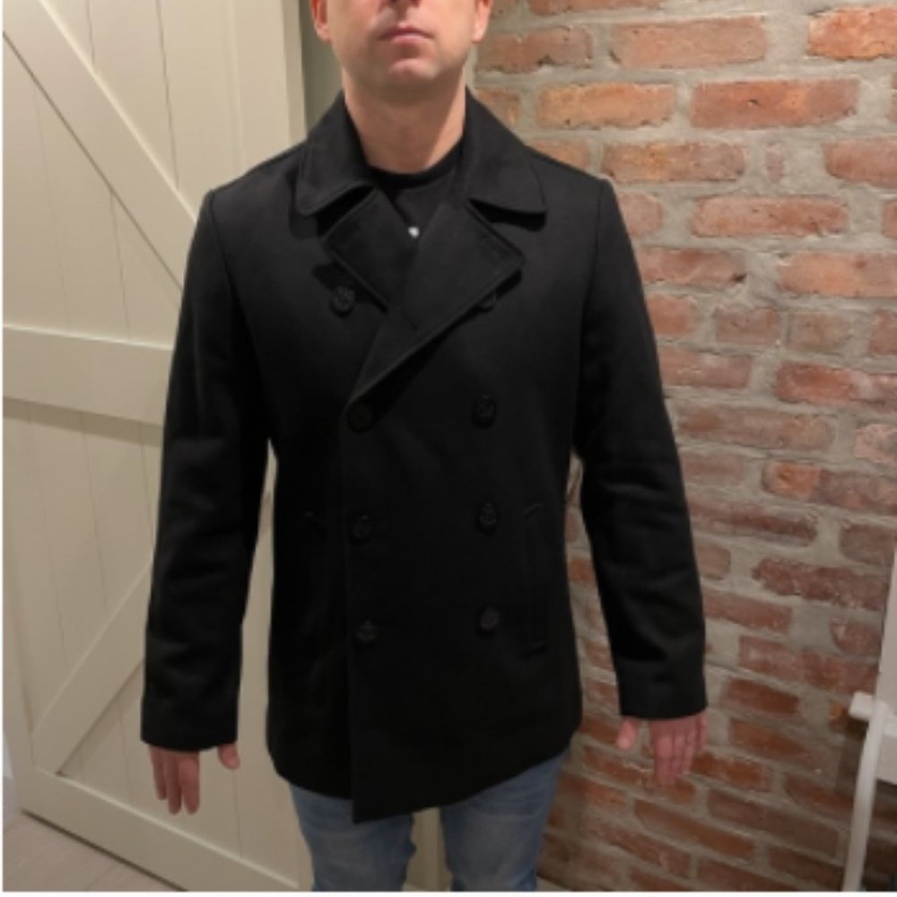 LIFE AFTER DENIM GLASTONBURY Japanese Wool Peacoat
